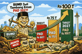 BUMD Didorong Jadi Sumber Utama PAD 2027 March 5, 2026 4:38 pm Ketua DPRD DKI Jakarta Khoirudin mendorong Badan Usaha Milik Daerah (BUMD) menjadi sumber utama peningkatan Pendapatan Asli Daerah (PAD) dalam pembahasan Pra-Rencana Kerja Pemerintah Daerah (Pra-RKPD) Tahun 2027 bersama Komisi B DPRD DKI Jakarta. Khoirudin menilai BUMD memiliki potensi besar untuk memberikan kontribusi signifikan bagi keuangan daerah. Mengingat aktivitas ekonomi nasional banyak berpusat di Jakarta. “Harapan kita BUMD menjadi tambang emas bagi PAD Jakarta,” ujar Khoirudin, Kamis (5/3). Ia menambahkan, BUMD seharusnya mampu memanfaatkan perputaran ekonomi yang besar di ibukota untuk meningkatkan kontribusi bagi kas daerah. “Sebagian besar aktivitas ekonomi ada di Jakarta, begitu juga peredaran uangnya,” kata dia. Dalam kesempatan itu, DPRD juga memastikan penyusunan program oleh eksekutif tetap sejalan dengan prioritas pembangunan oleh Gubernur Pramono Anung Wibowo. “Kita memastikan program eksekutif tidak keluar dari prioritas yang sudah ditetapkan gubernur,” tandas Khoirudin. Selain mendorong optimalisasi kinerja BUMD, DPRD juga menekankan pentingnya pengelolaan belanja daerah secara lebih efisien dengan memprioritaskan kebutuhan dasar masyarakat. “Kita fokus pada belanja kebutuhan dasar dan mandatory spending. Terutama layanan masyarakat,” ungkap dia. Menurut Khoirudin, belanja yang tidak bersifat mendesak sebaiknya ditunda agar anggaran dapat difokuskan pada program prioritas. “Kalau bukan kebutuhan primer dan masih bisa ditunda, sebaiknya ditunda,” tegas dia. Ia menambahkan, prioritas belanja daerah juga diarahkan untuk menjaga keberlanjutan program pendidikan bagi masyarakat seperti Kartu Jakarta Pintar (KJP) dan Kartu Jakarta Mahasiswa Unggul (KJMU). Khoirudin mengapresiasi kinerja sejumlah BUMD yang mulai menunjukkan perbaikan meski sebelumnya mengalami kerugian. “Beberapa BUMD yang sebelumnya rugi kini mulai mencatat keuntungan. Mudah-mudahan ke depan kinerjanya semakin meningkat,” pungkas dia. (gie/df)