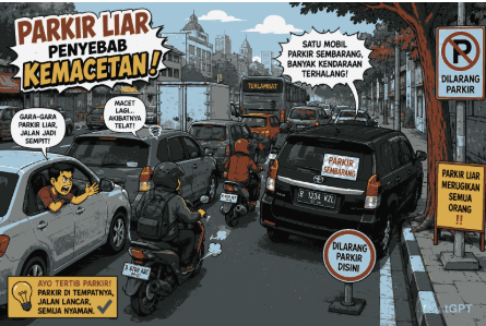 Tertibkan Parkir Liar